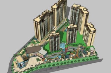 SketchUp Models of High-Rise Neoclassical Residential Communities-BIM WORLD