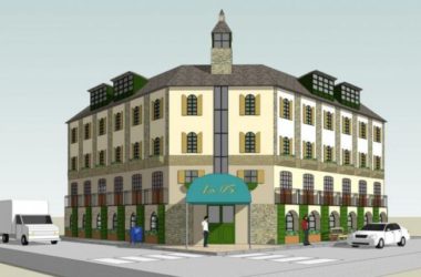 SketchUp Business Model: Multi-Story European Classical Style Commercial Building-BIM WORLD