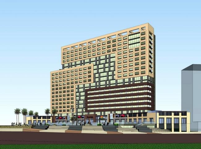 Modern High-Rise Residential and Mixed-Use Building with Ground Floor Commercial Space – SketchUp Model