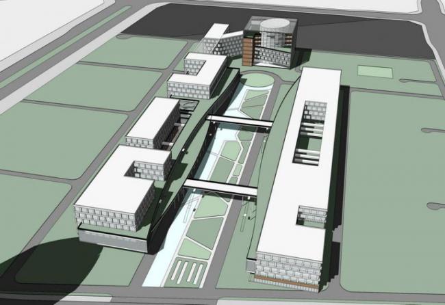 Sketchu Industrial Building: Modern Multi-Story Industrial Park Design