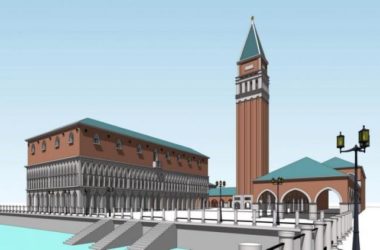 SketchUp Cultural Model: Multi-Story Classical St. Mark's Square in Venice-BIM WORLD