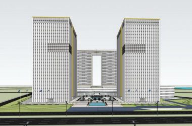 Modern High-Rise Office Model in SketchUp-BIM WORLD