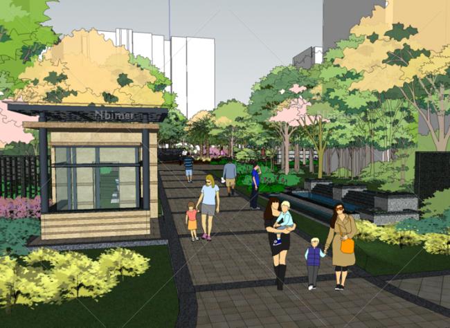 Modern Residential Landscape Design with SketchUp Modeling