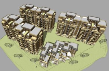 Neoclassical Multi-Story Residential Building SketchUp Model-BIM WORLD