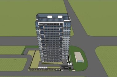 Modern High-Rise Residential Buildings SketchUp Model-BIM WORLD
