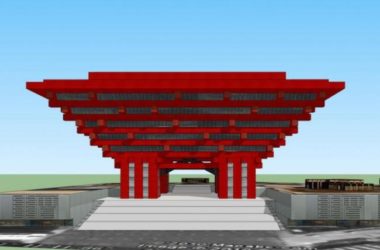 SketchUp Model of Shanghai World Expo China Pavilion: Modern Multi-Story Cultural Architecture-BIM WORLD