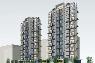 Modern High-Rise Residential Buildings with Ground Floor Shops in SketchUp-BIM WORLD