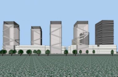 Modern High-Rise Office Building Model in SketchUp-BIM WORLD
