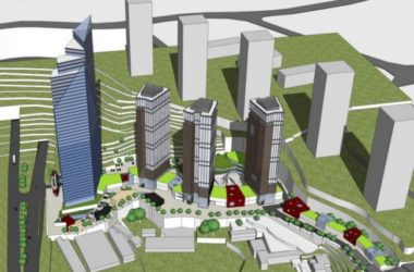 Modern High-Rise Office Building Model in SketchUp-BIM WORLD