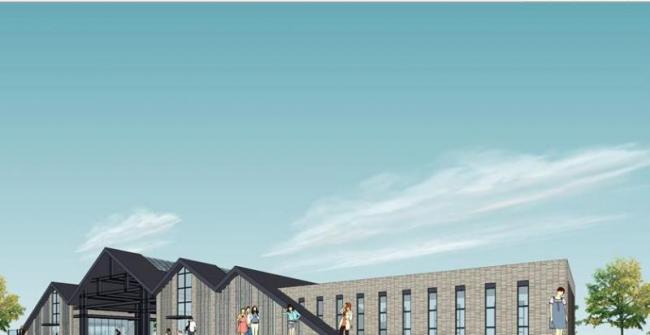 Modern Multi-Story Visitor Center SketchUp Model | Contemporary Cultural Architecture