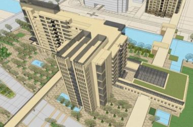 SketchUp Residential Model: High-Rise Apartments with Ground-Floor Retail in a Simplified European-Style Commercial Street-BIM WORLD