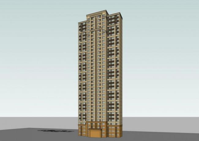 SketchUp Residential Models: High-Rise Neoclassical Apartment Buildings