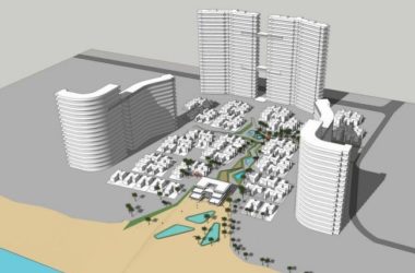 Modern High-Rise Coastal Hotel Design in SketchUp-BIM WORLD
