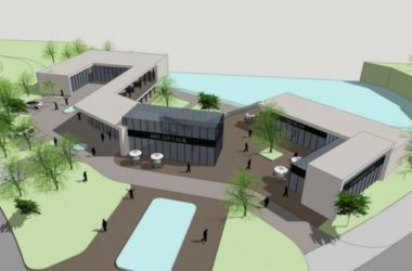 SketchUp Design: Multi-Level Highway Service Area with Station Road Bridge in Modern Style-BIM WORLD