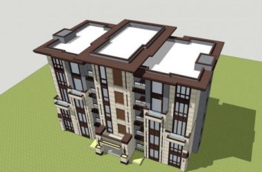 Neoclassical Multi-Story Residential Villa Model in SketchUp-BIM WORLD
