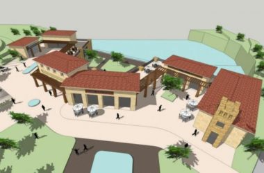 SketchUp Model: Multi-Story Highway Service Area with Classical Station Road Bridge-BIM WORLD