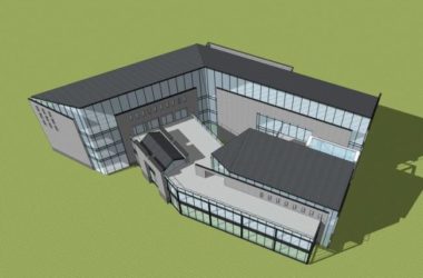 SketchUp Business Model: Multi-Story Commercial Building in Modern Chinese Style-BIM WORLD