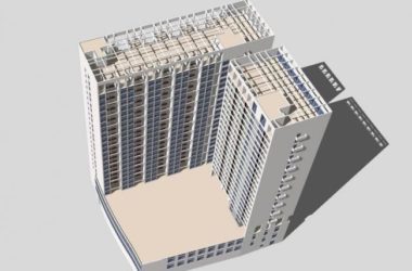 Modern High-Rise Apartment Residential Model in SketchUp-BIM WORLD