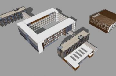 Modern Multi-Story School Campus Design in SketchUp-BIM WORLD