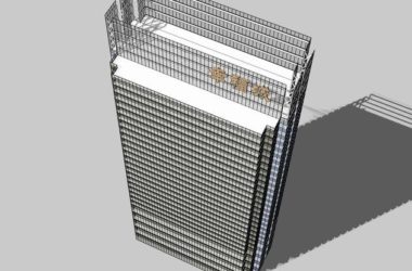 SketchUp Office Model | Modern Super High-Rise Office Building-BIM WORLD
