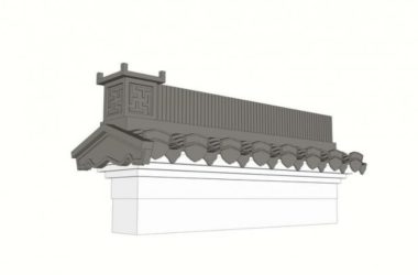SketchUp Material Model: Huizhou Horsehead Wall Component-BIM WORLD