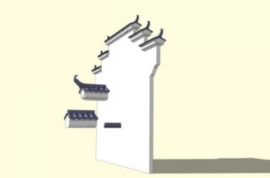 Huizhou Horsehead Wall SketchUp Material and Model Component-BIM WORLD