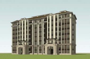 SketchUp Residential Model: Multi-Story French Classical Home Design-BIM WORLD