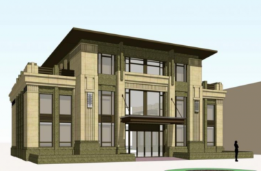 SketchUp Business Model: Multi-Story Clubhouse and Commercial Building in Neoclassical Style-BIM WORLD