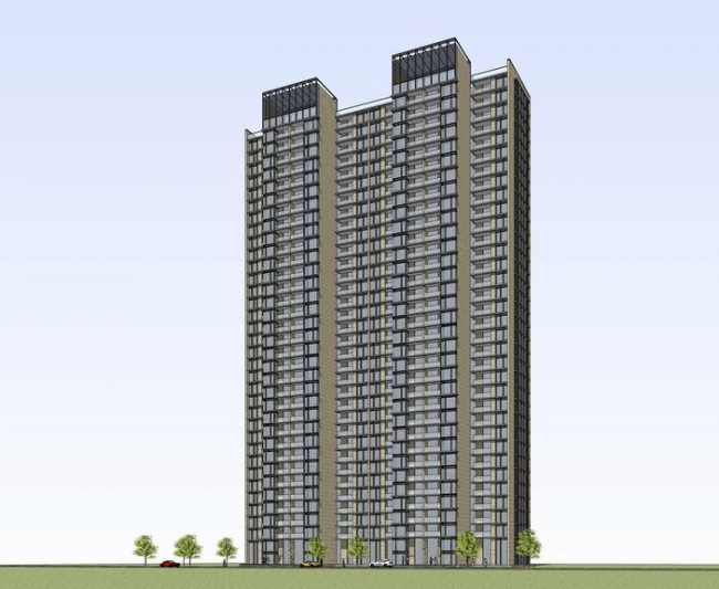 Modern High-Rise Residential Building Models in SketchUp