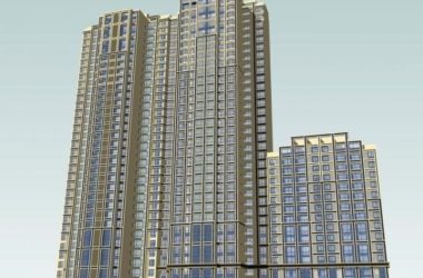 Modern High-Rise Residential Building with Ground Floor Commercial Space | SketchUp Model-BIM WORLD