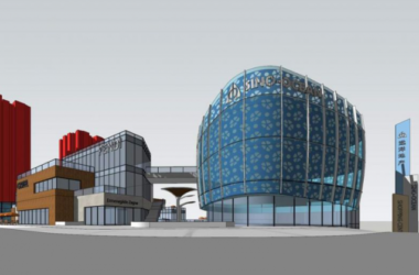 SketchUp Business Model | Multi-Story Modern Commercial Street Design-BIM WORLD