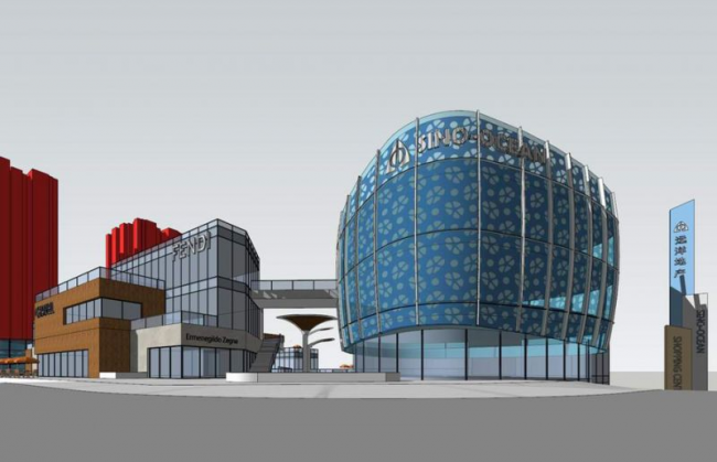 SketchUp Business Model | Multi-Story Modern Commercial Street Design