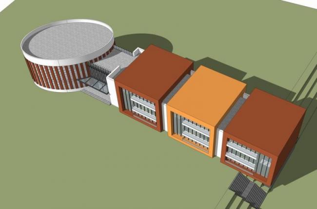 Modern Multi-Story School and Kindergarten Design in SketchUp