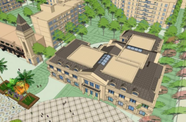 SketchUp Business Model: Multi-Story Commercial Street in Neoclassical Style-BIM WORLD