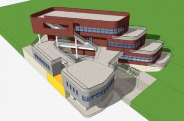 Modern Multi-Story Office Building Model in SketchUp-BIM WORLD