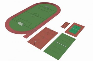 SketchUp Material Models: Football, Basketball, and Tennis Court Components-BIM WORLD