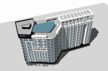 Modern High-Rise Apartment Residential Model in SketchUp-BIM WORLD