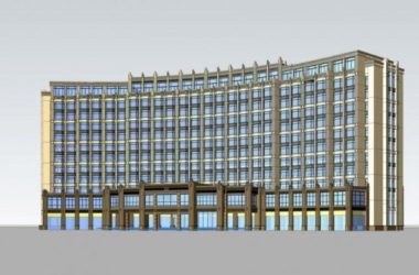 Neoclassical High-Rise Hotel Model in SketchUp-BIM WORLD