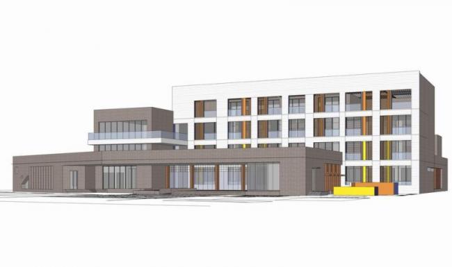 Modern Multi-Story School and Kindergarten Model in SketchUp