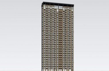 Modern High-Rise Residential Building Model in SketchUp-BIM WORLD