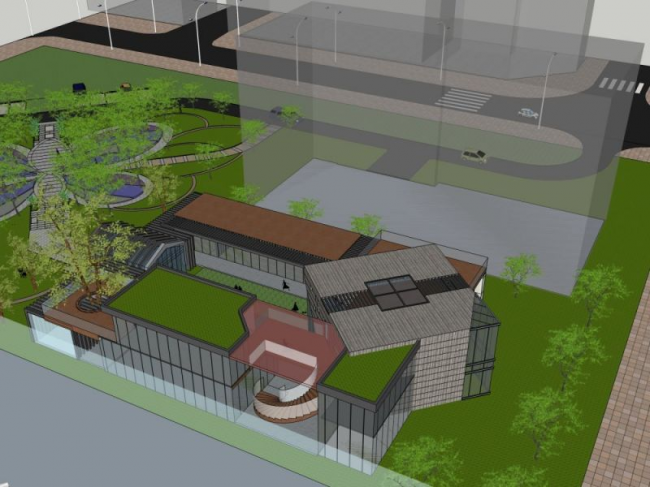 SketchUp Business Model: Multi-Story Sales Department in a Modern Commercial Building