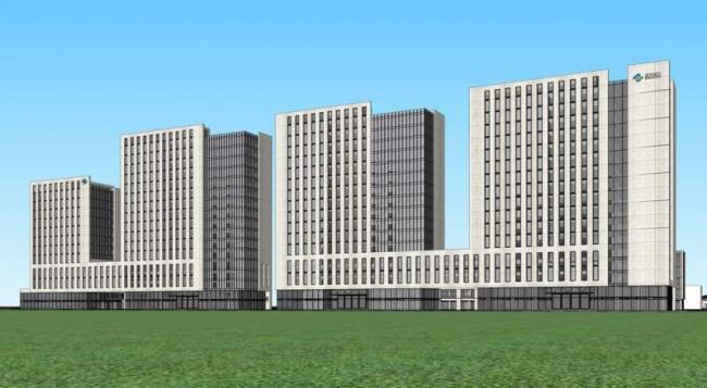 Modern High-Rise Office Building Model in SketchUp