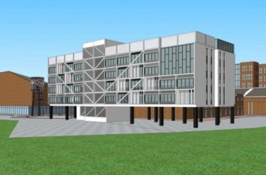 Modern Multi-Story Office Building Model in SketchUp-BIM WORLD