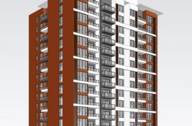 Modern Mid-to-High Rise Residential Architecture in SketchUp-BIM WORLD