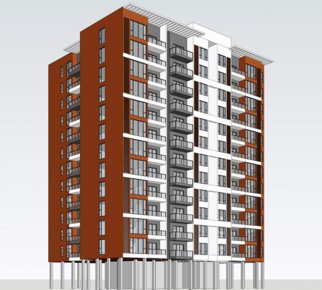 Modern Mid-to-High Rise Residential Architecture in SketchUp