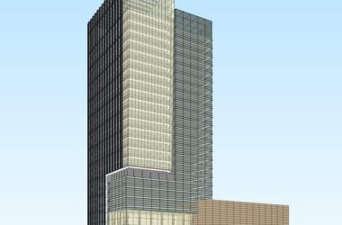 Modern High-Rise Office Building Model in SketchUp-BIM WORLD