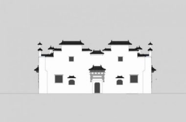 SketchUp Residential Design | Multi-Story Chinese-Style Courtyard Home-BIM WORLD