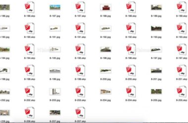 SketchUp Material Models | 200 Community-Shared Gate Components-BIM WORLD