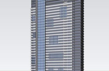 Modern High-Rise Apartment Residential Model in SketchUp-BIM WORLD