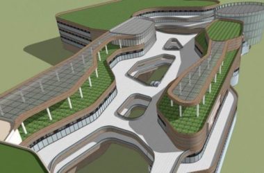 SketchUp Business Model: Modern Multi-Story Commercial Complex and Retail Street-BIM WORLD
